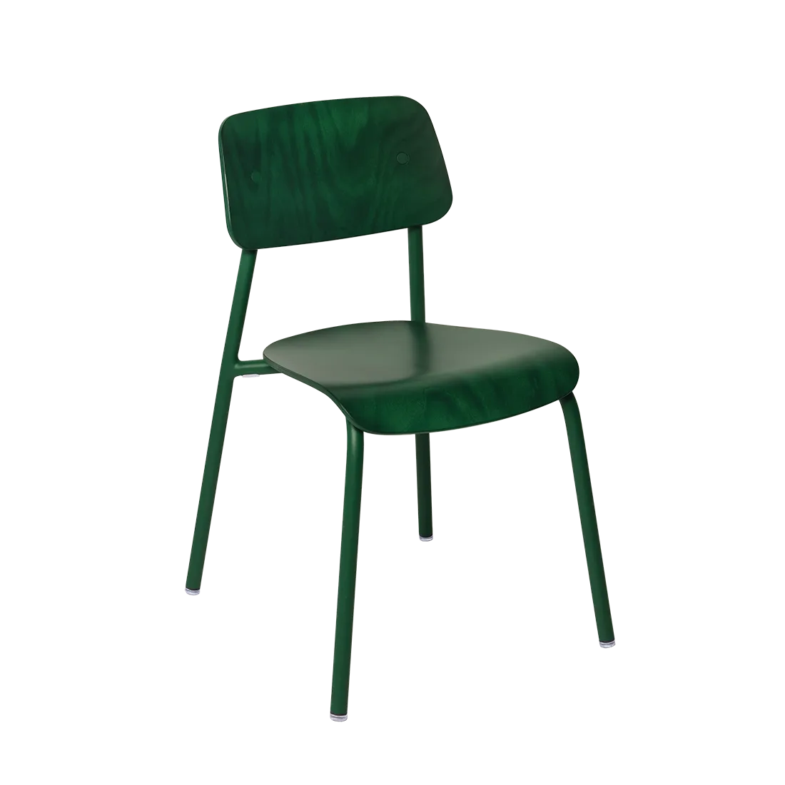 STAINED WOODEN CHAIR X2